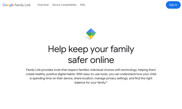 Google Family Link parental controls